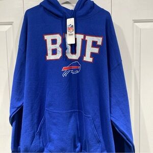 NFL Blue BUF Logo Hoodie